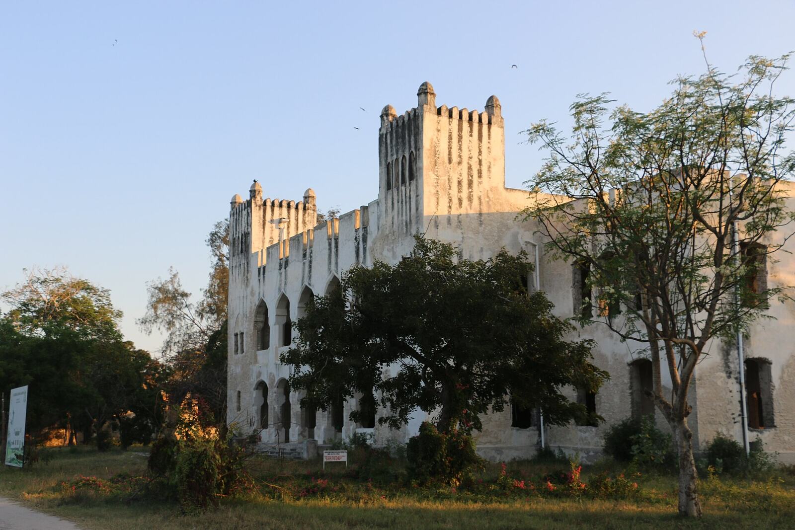 The German Boma in Bagamoyo in late afternoon light